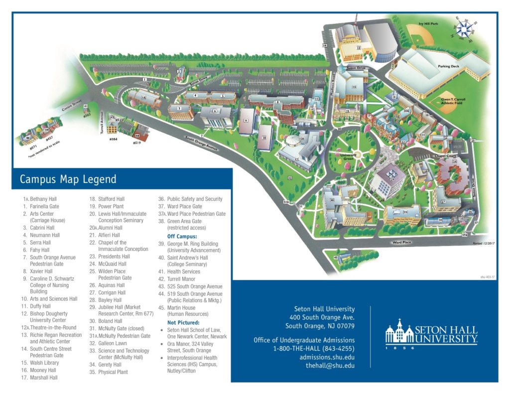 Seton Hall Campus_Map - Rockley Family Foundation